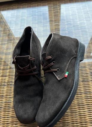 Замшевые ботинки gkm оригинальные коричневые3 фото