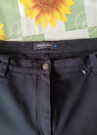 Р 20 / 54-56 черные укороченные 7/8 джинсы штаны брюки хлопок стрейчевые слим зауженные большие6 фото