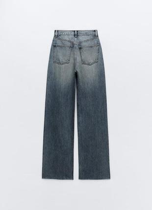 Джинси zara high-rise wide-leg jeans8 фото