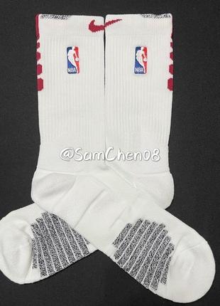 Носки, спортивні баскетбольні шкарпетки air jordan u jordan crew - nba white2 фото