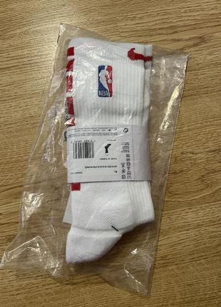 Носки, спортивні баскетбольні шкарпетки air jordan u jordan crew - nba white5 фото
