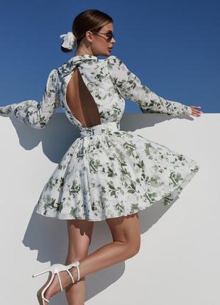 Шифонова сукня в квіточку5 фото