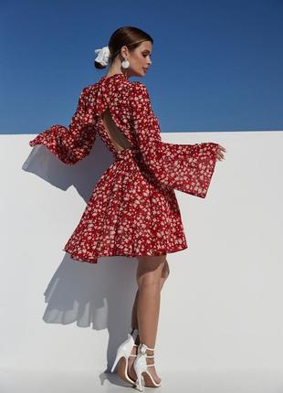 Шифонова сукня в квіточку8 фото