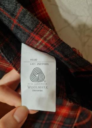 Шерстяная юбка в клетку шотландка woolmark7 фото