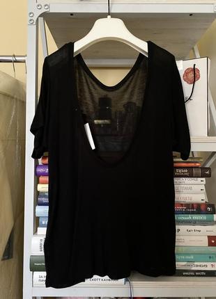 1=2 акция 💓📌трикотажная базовая летняя футболка оверсайз с вырезом h&amp;m платье платье в подарок 🥰🤩5 фото