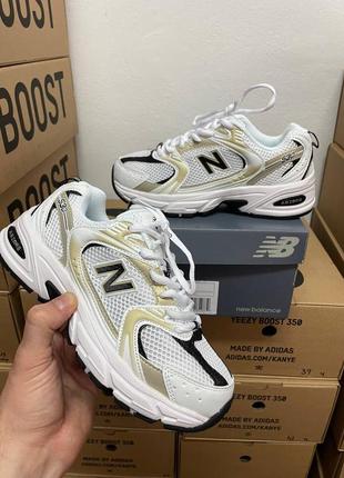 Кроссовки new balance 530 white gold black premium