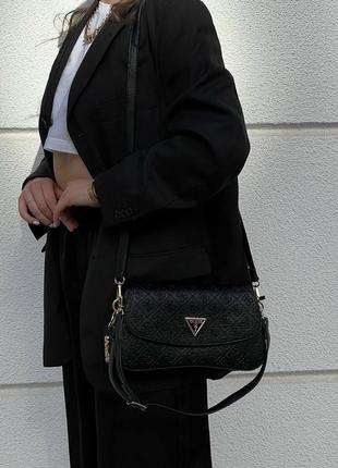 Женская сумка guess long total black черная / подарок на 8 марта10 фото