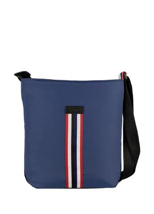 Женская стильная сумочка кроссбоди, сумка через плечо в спортивном стиле синяя, городская модная сумка4 фото