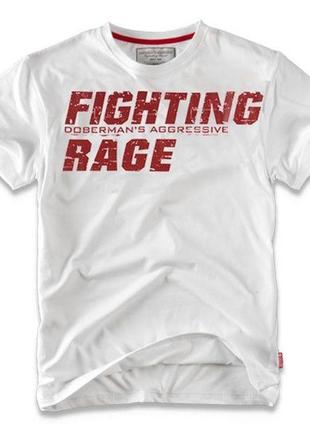 Мужская футболка dobermans aggressive fighting rage ts26wt (m)