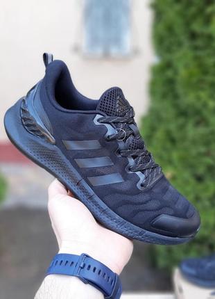 Adidas ventania черные кроссовки мужские текстильные легкие весенние демисезонные демисезон осенние адидас топ качество