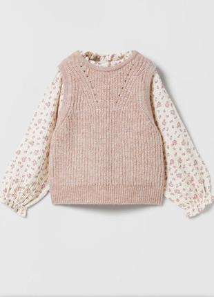 Нова кофта светр zara для дівчинки кофтинка