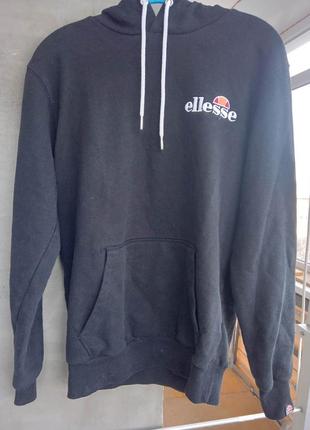 Крутая базовая толстовка ковта ellesse black hoodie