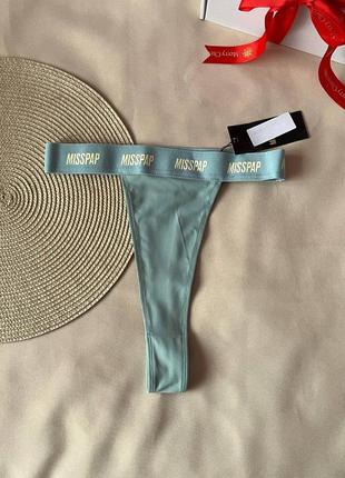 Купальні трусики з дуже високою посадкою misspap