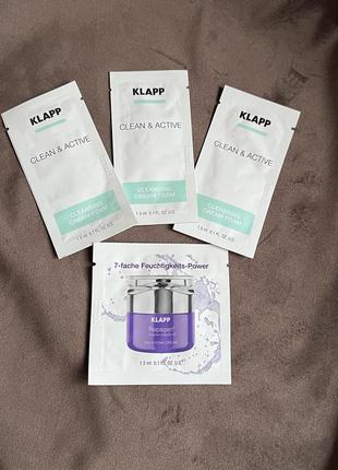 Klapp clean active cleansing foam repagen hualuron cream