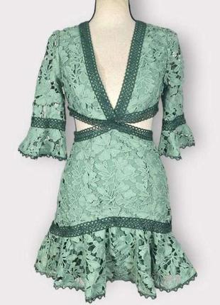 Жіноча мереживна міні-сукня asos design5 фото