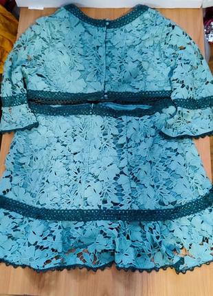 Жіноча мереживна міні-сукня asos design7 фото