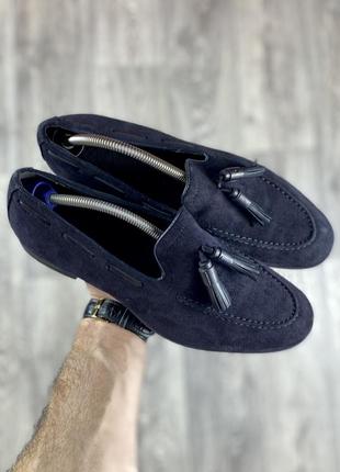 Zara man кроссовки туфли 41 размер кожаные чёрные оригинал