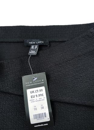 Черная базовая текстурная юбка-карандаш new look, m9 фото