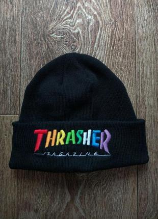 Оригинальная черная шапка кепка худи свитшот футболка thrasher