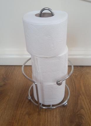 Продам абсолютно новую подставку для туалетной бумаги из металла высокого качества1 фото