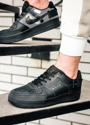 Nike air force 1 type black 🆕 жіночі кросівки найк 🆕 чорний