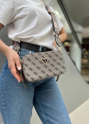 Сумка стразами guess