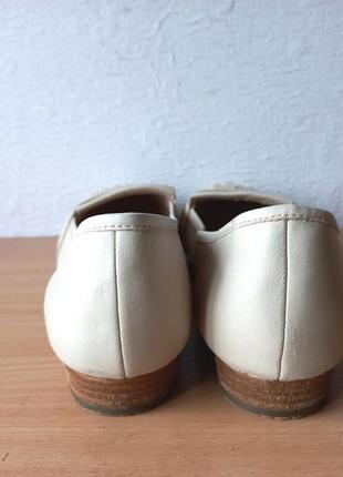 Классные кожаные туфли балетки clarks 7,5 р. /41-41,5 р. по стельке 27 см8 фото