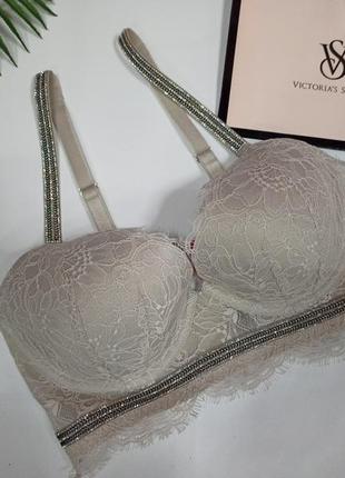 Мереживний бюст із камінням victorias secret оригінал