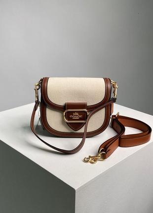 Женская сумка coach morgan saddle bag3 фото