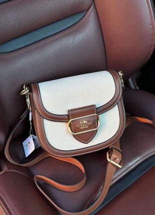 Женская сумка coach morgan saddle bag7 фото