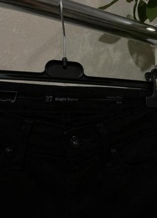 Черные джинсы женские / серные джинсы levis / черные джинсы skinny3 фото