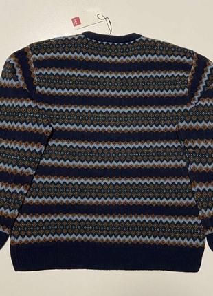 Шерстяной мужской свитер шерсти шерсть xxxl 3xl 4xl 4xl xxxl cotton traders6 фото