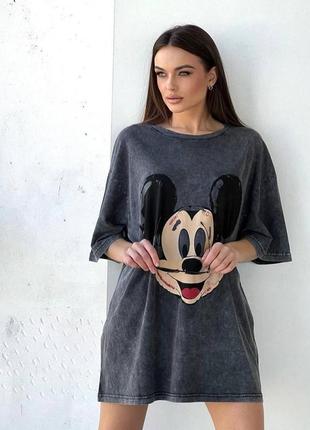 Футболка oversize варьонка міккі маус