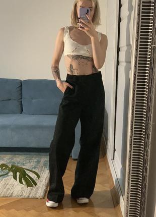 Брюки dickies темные широкие прямые