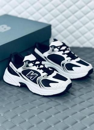 Кроссовки мужские женские new balance 530 white-black  кросовки нью беланс баланс9 фото