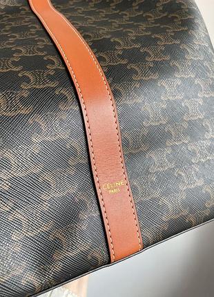 Сумка шопер celine medium cabas in triomphe canvas tan (арт: 99082)4 фото