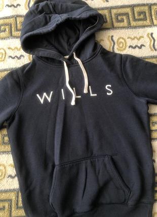 Толстовка синяя унисекс jack wills размер 10 по наборке будет на s