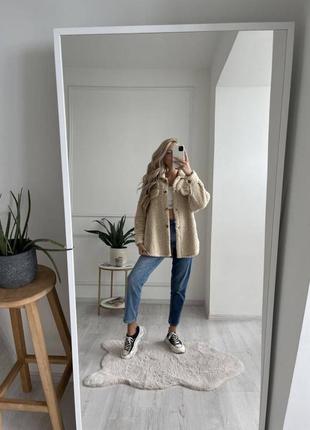 Женская весенняя шубка - рубашка тедди плюшевая качественная меховая8 фото