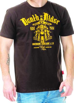 Чоловіча футболка dobermans aggressive death rider ts57bn (l)