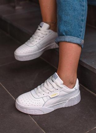 Puma cali white жіночі кросівки пума