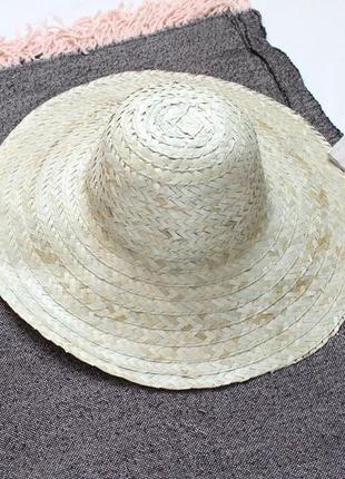 Соломенная шляпа с большими полями4 фото