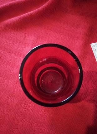 Ваза вазочка мини чешское цветное стекло винтаж прошлый век