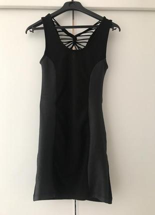 Супер коротке чорне плаття xs-s1 фото