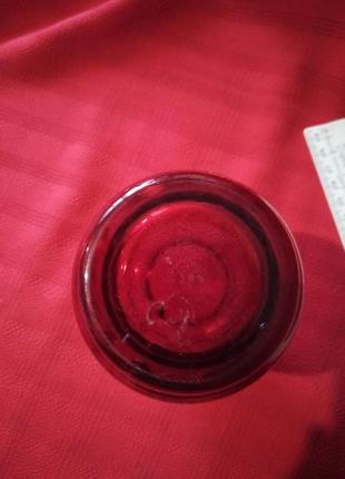 Ваза вазочка мини чешское цветное стекло винтаж прошлый век