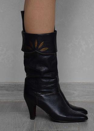 Elastomere чоботи жіночі шкіряні. італія. оригінал. 37.5 р./24 см.