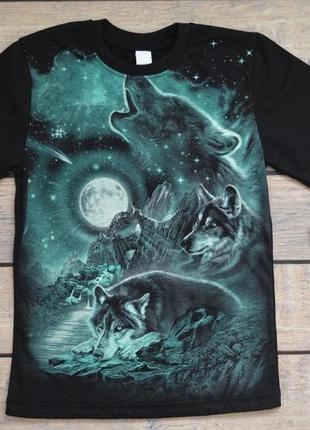 Суперская футболка со светящимся в темноте рисунком, светяшка