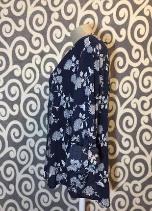 Модная, нарядная штапельная блуза-туничка ellen amber для пышненьких3 фото