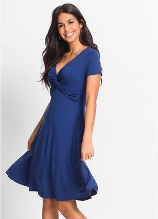 Трикотажное синее платье bovisoro/bodyflirt1 фото
