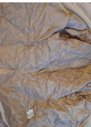 Тепла вельветова куртка  двобортна  бежева  демисезонная двубортная  беж3 фото