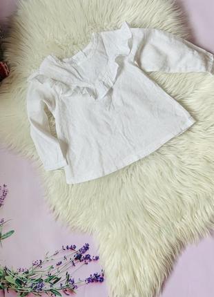 Белка с рюшей легкая блузка matalan девочке 1,5-2 роки